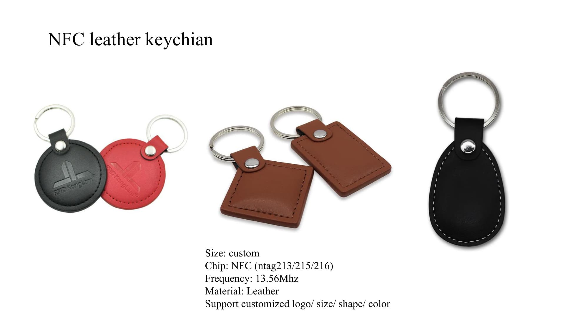 NFC Leather Keychain