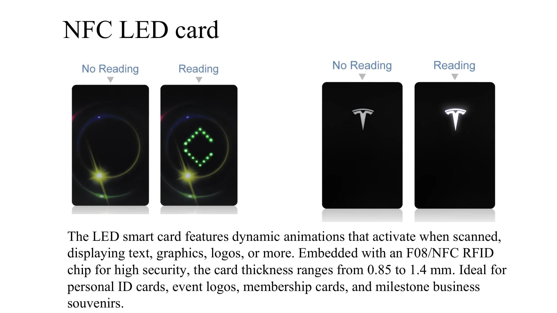 NFC LED Smart Card