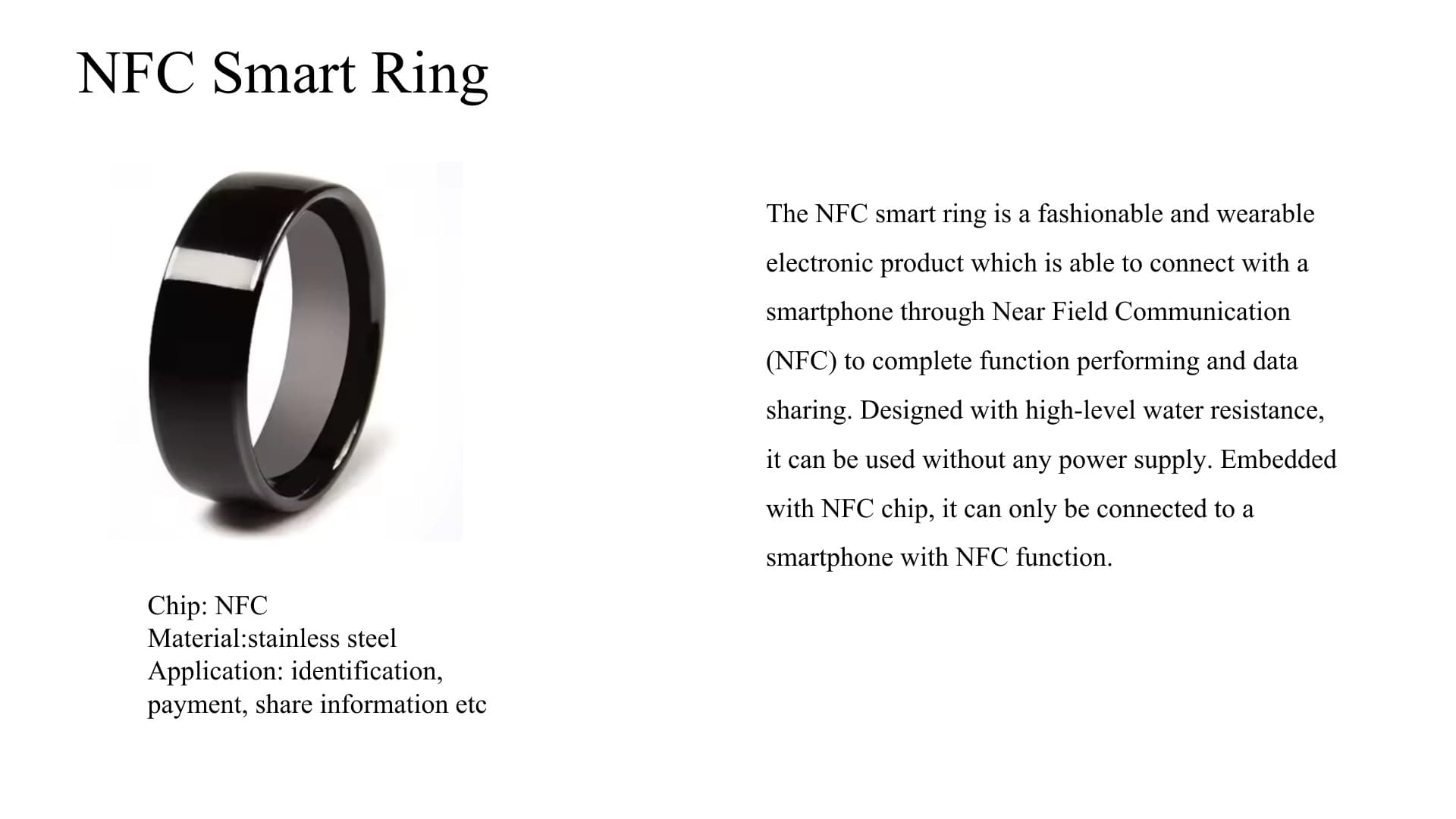 NFC Smart Ring
