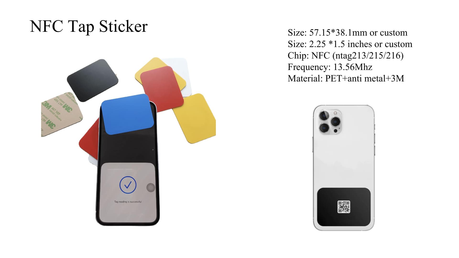NFC Rectangular Anti-Metal Sticker