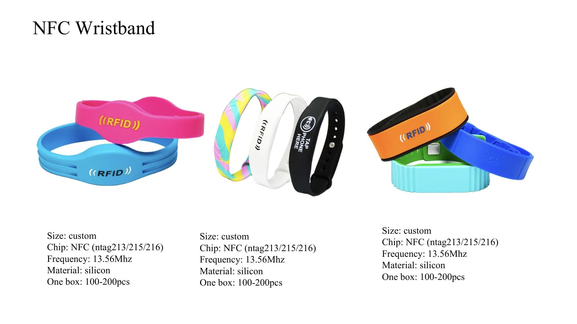 NFC Silicone Wristband